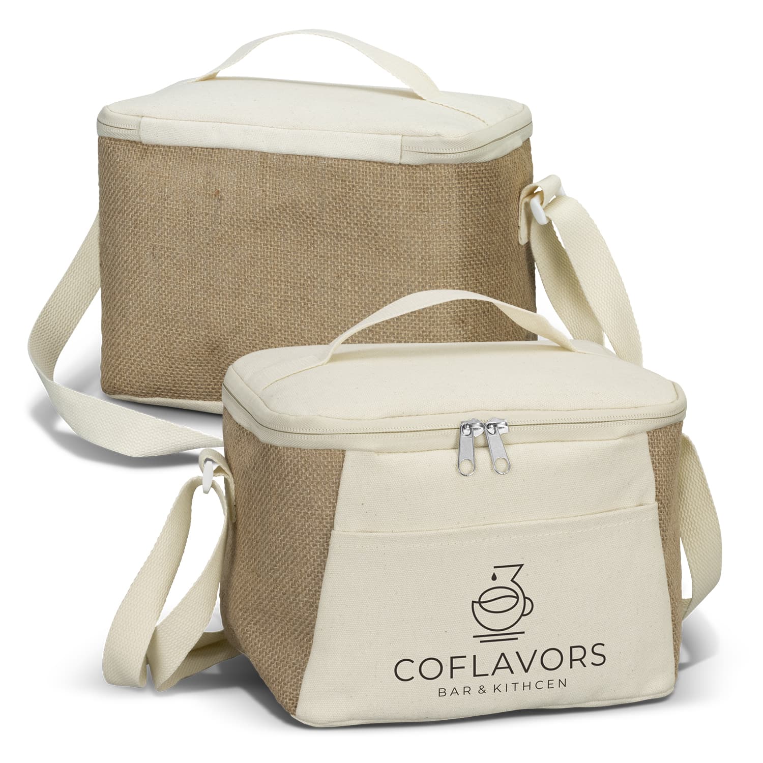 Jute Cooler Bag-Active Image