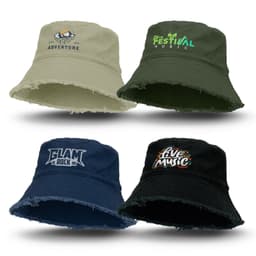 Raw Edge Bucket Hat - image 5