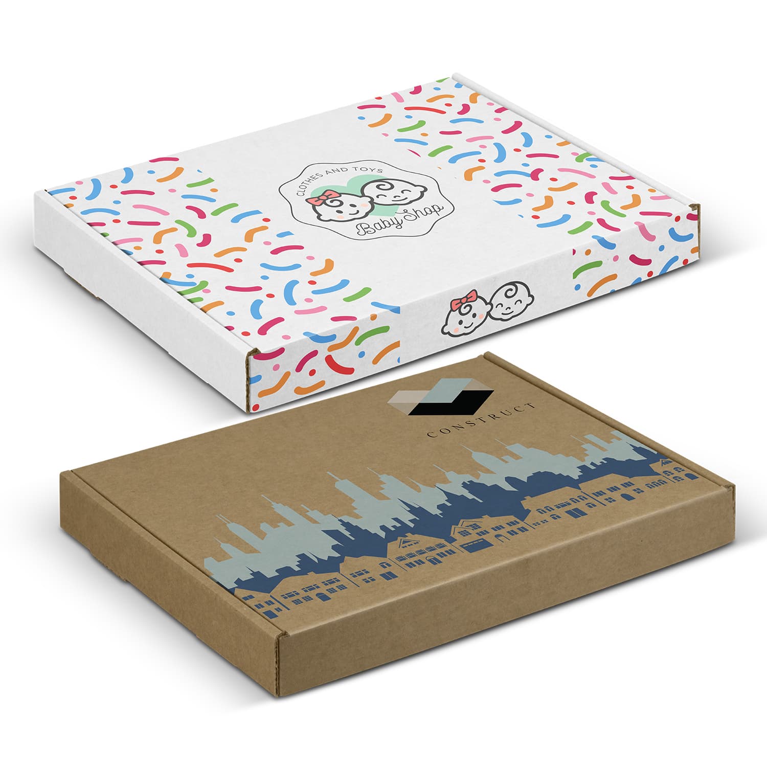Die Cut Box with Locking Lid - 230x165x22mm-Active Image