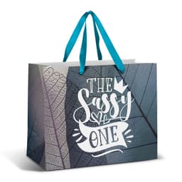 Large Ribbon Handle Paper Bag - Full Colour - image 1