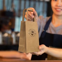Small Flat Handle Paper Bag Portrait - image 1
