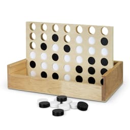 NATURA Quattro Wooden Four-in-a-Row Game - image 1