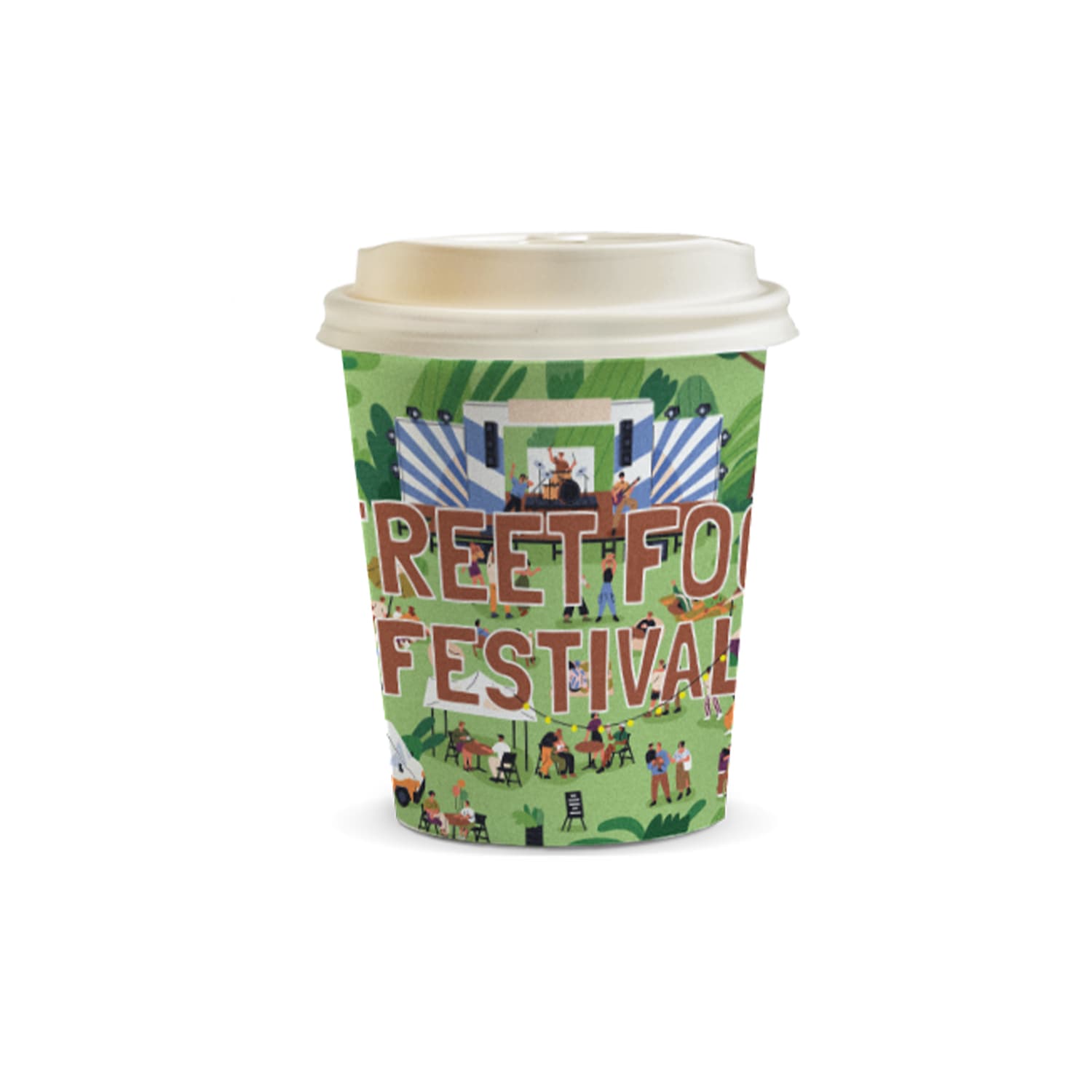 Compostable Paper Coffee Cup - 230ml-Active Image