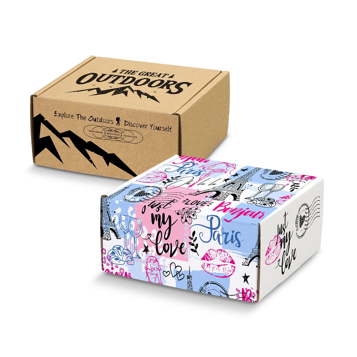 Die Cut Box with Locking Lid - 130x130x65mm-Active Image