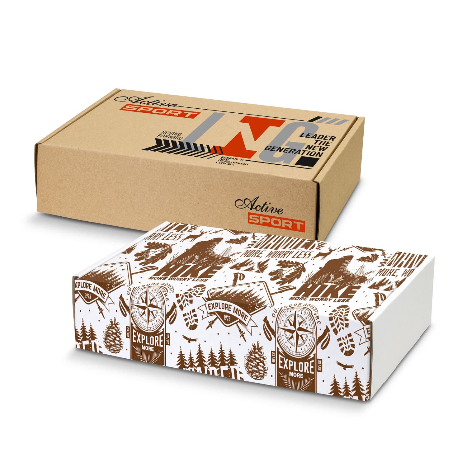 Die Cut Box with Locking Lid - 300x225x75mm-Active Image