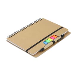 Kraft Notebook with Notes and Flags - image 7