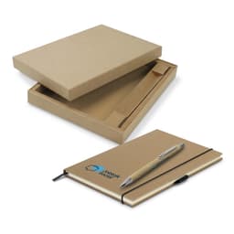 Kraft Notebook and Pen Gift Set - image 1