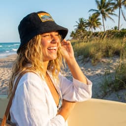 Terry Towelling Bucket Hat with Full Colour Patch - image 1
