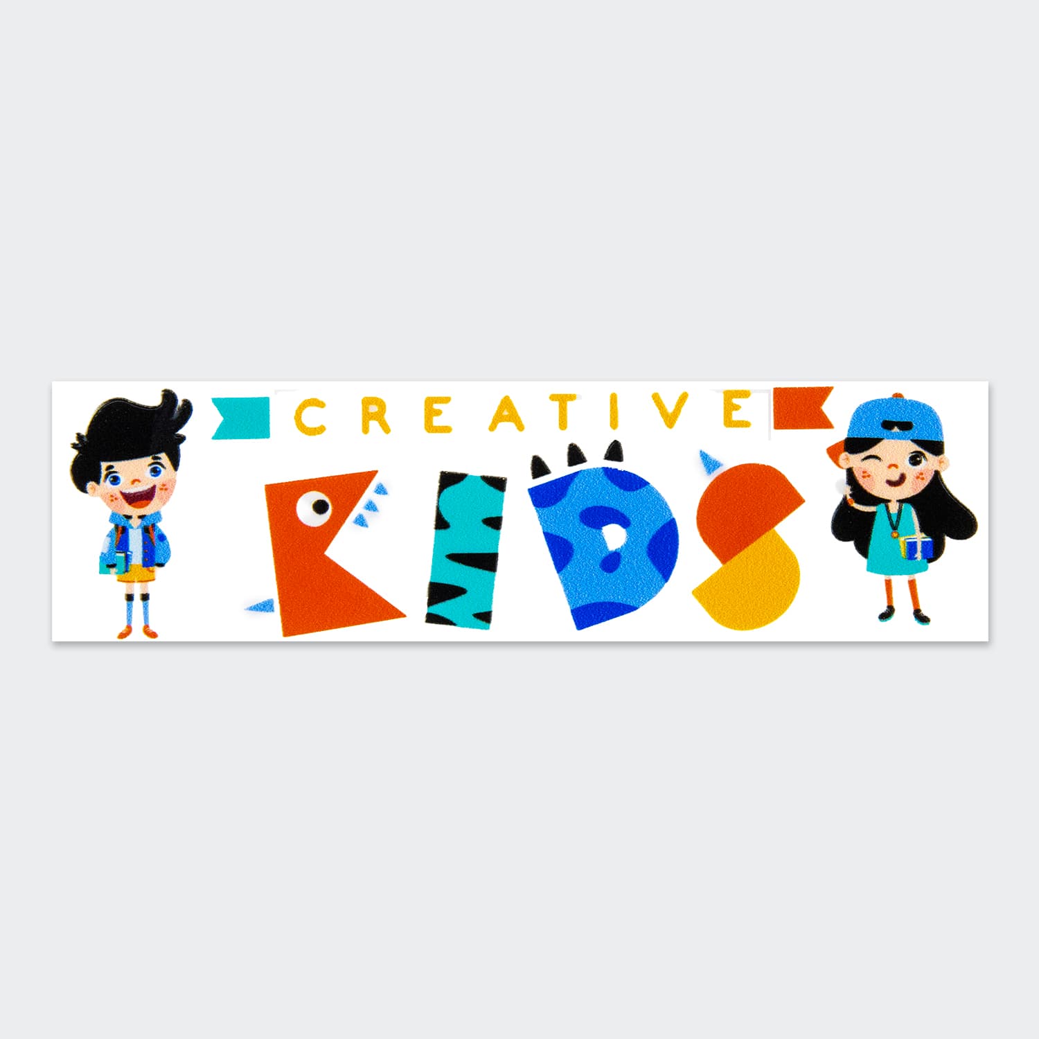 Prism Print - 90 x 25mm Sticker-Active Image