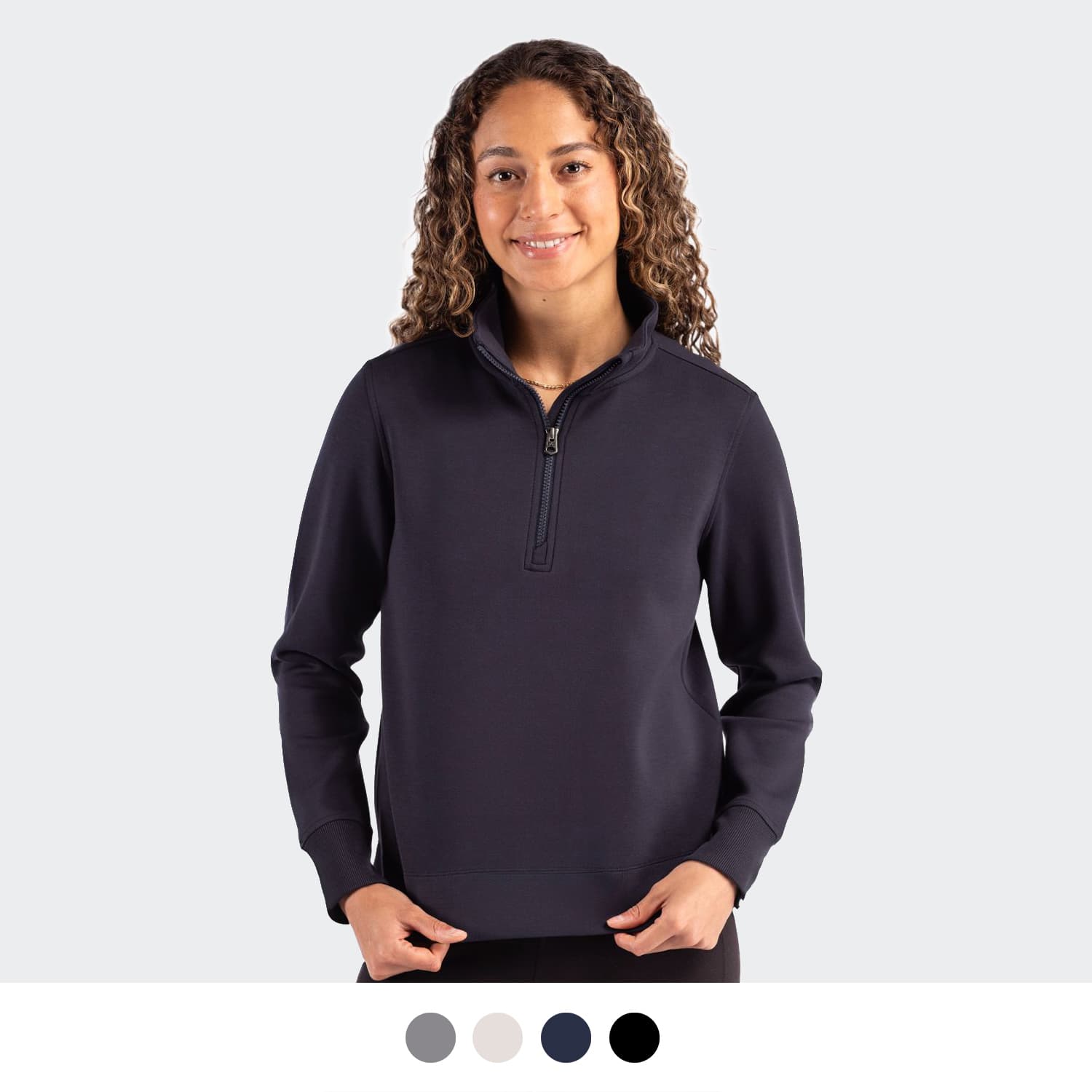 Cutter & Buck Roam Womens Half Zip Jacket-Active Image