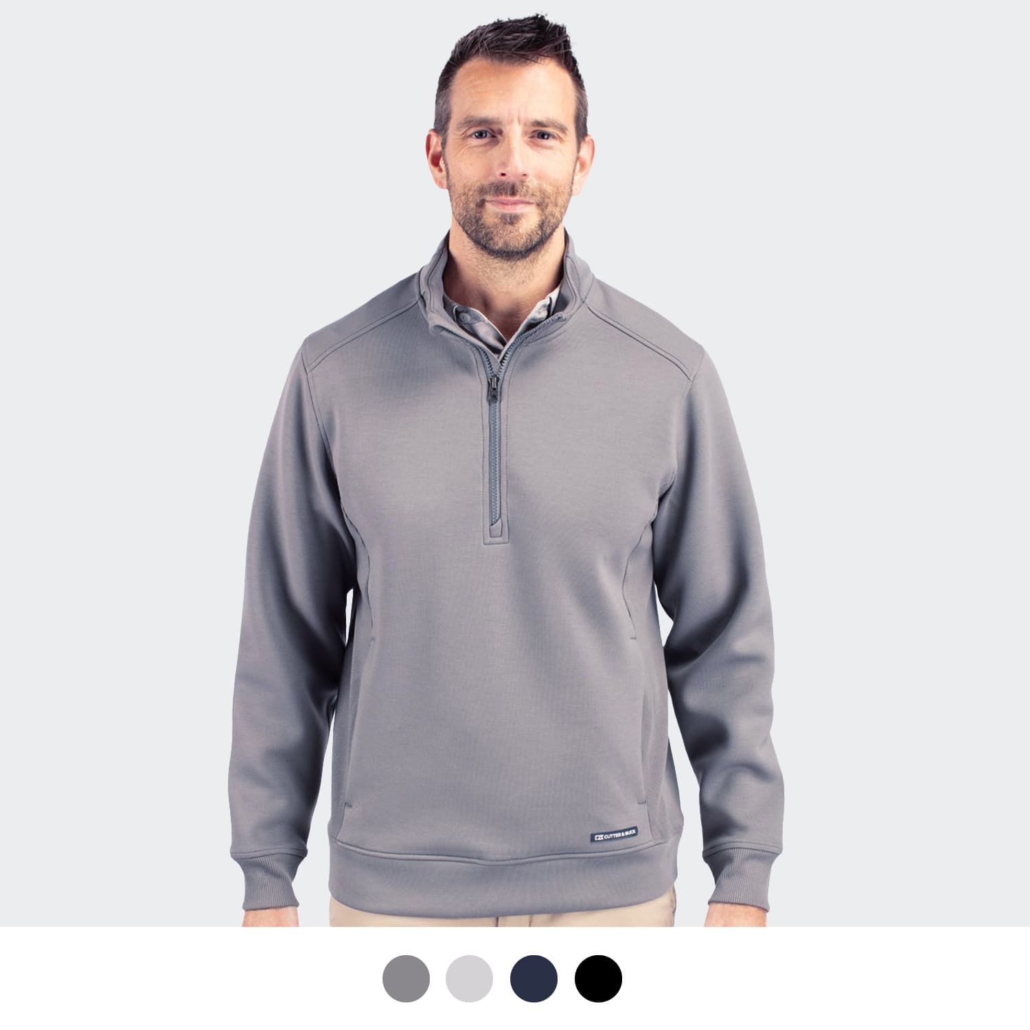 Cutter & Buck Roam Mens Half Zip Jacket-Active Image