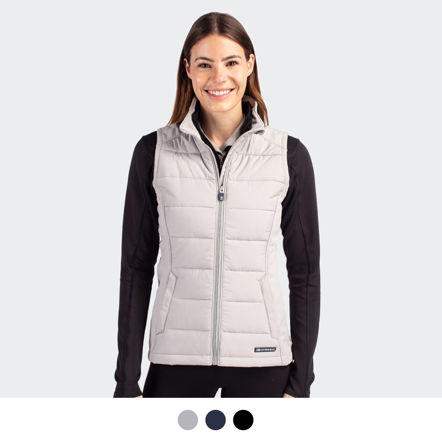 Cutter & Buck Evoke Womens Hybrid Vest-Active Image