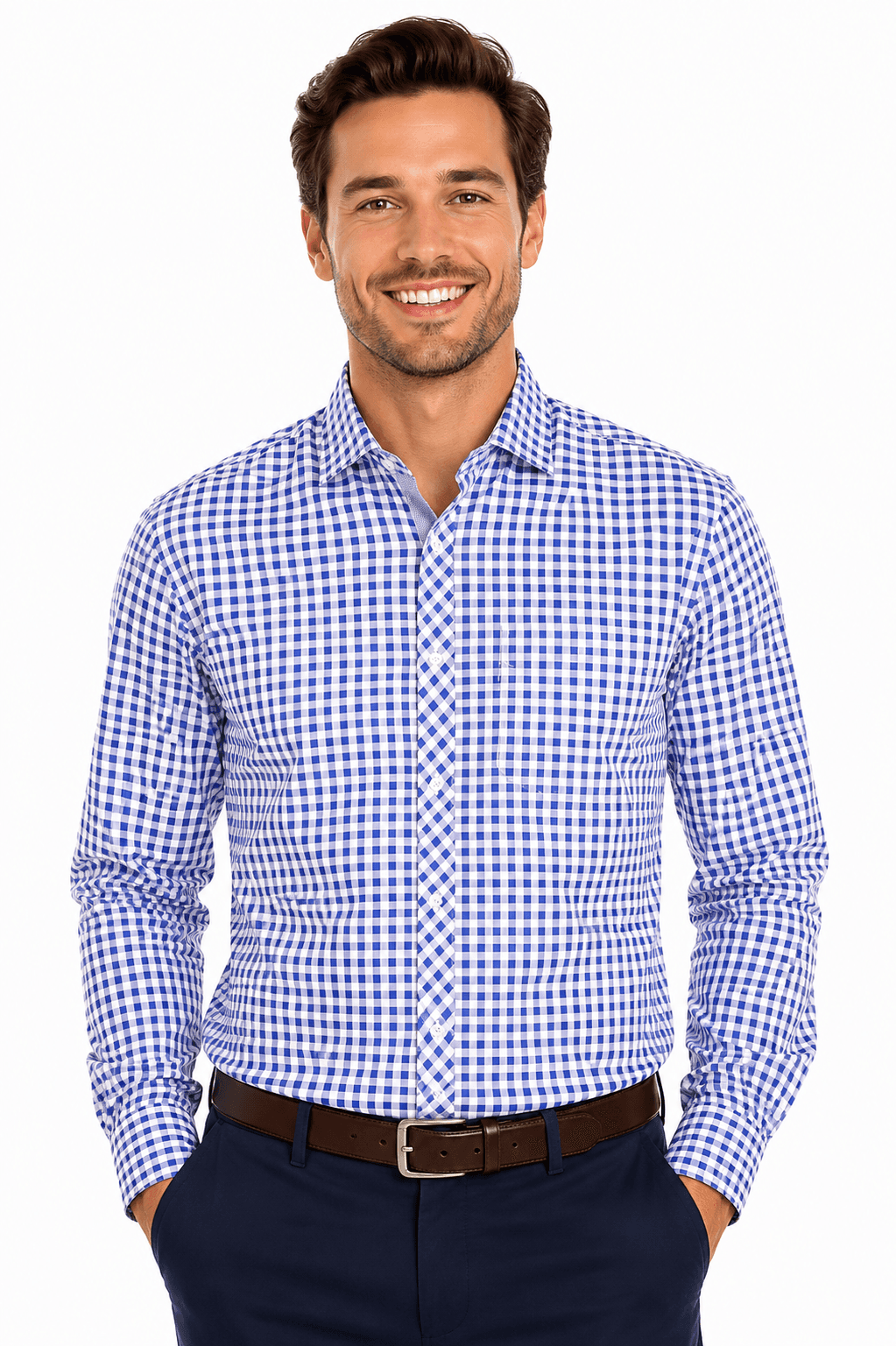 BRIGHTON MENS SHIRT LONG SLEEVE - 1909L-Active Image