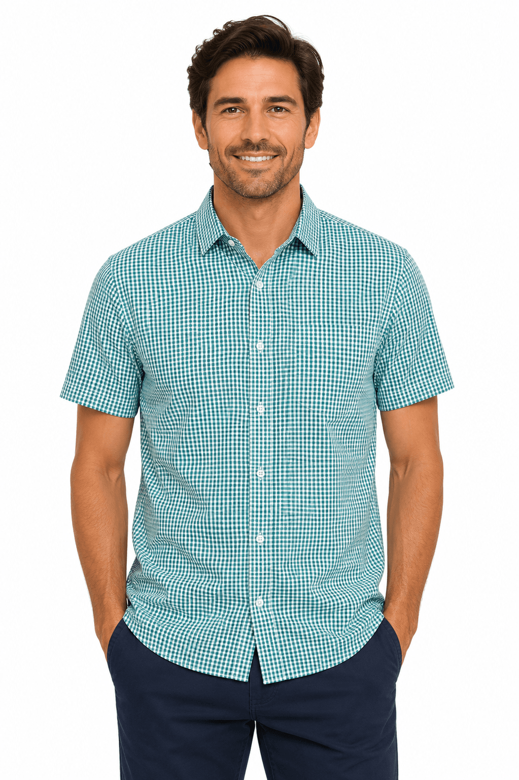 EPSOM MENS SHIRT SHORT SLEEVE - 1907S-Active Image
