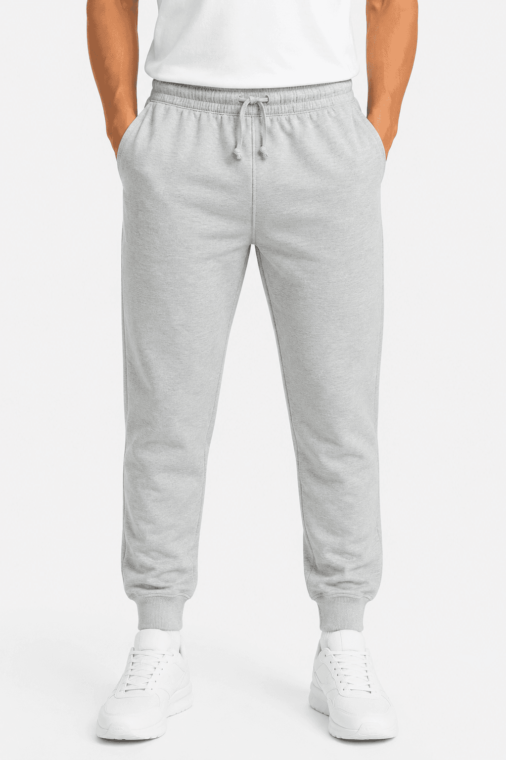 TAPERED FLEECE MENS PANTS - 1608-Active Image