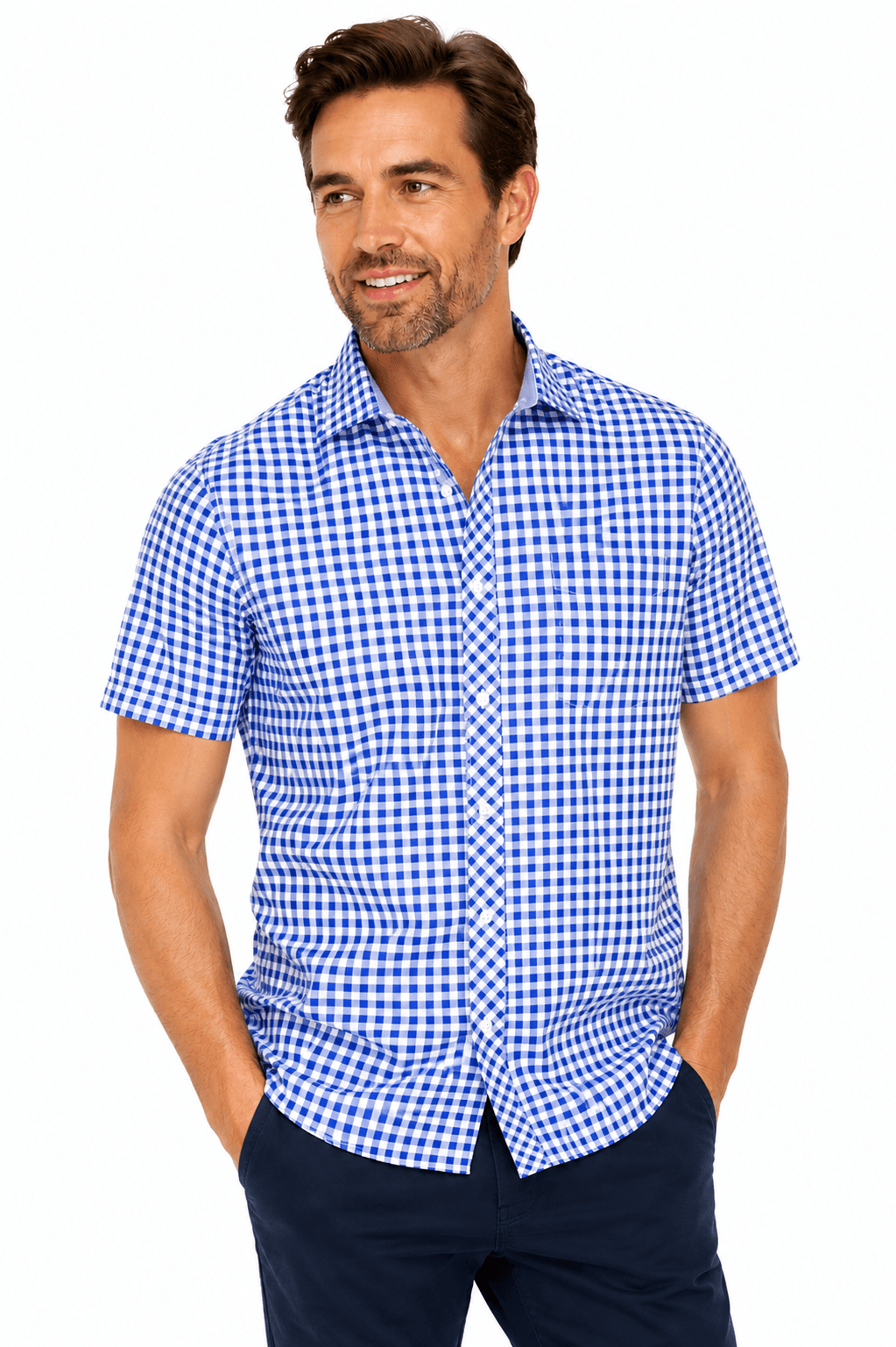BRIGHTON MENS SHIRT SHORT SLEEVE - 1909S-Active Image